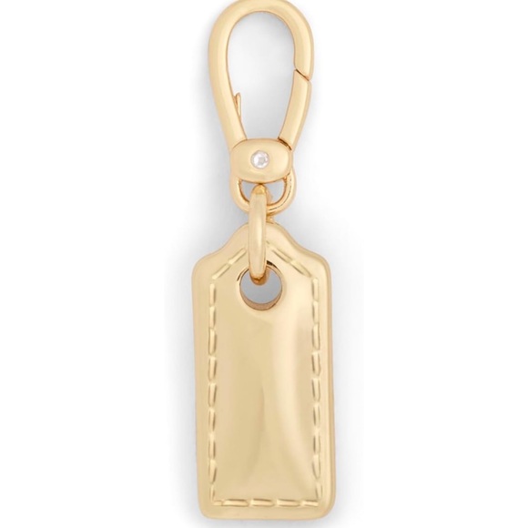 Coach Gold Tag Keychain Charm - NEW - Picture 6 of 6
